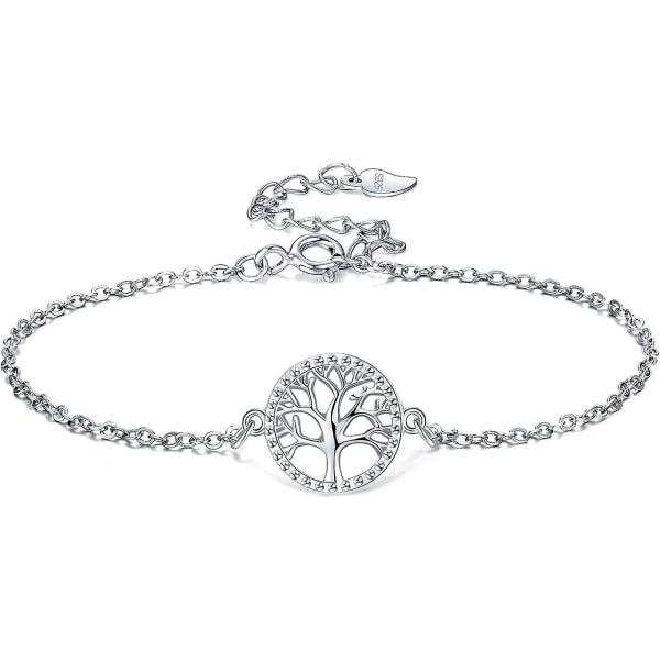Tree Of Life Armband Dam Sterling Silver 925 Silver Armband Dam Tree Of Life, Sterling Silver, Cubic Zirconia
