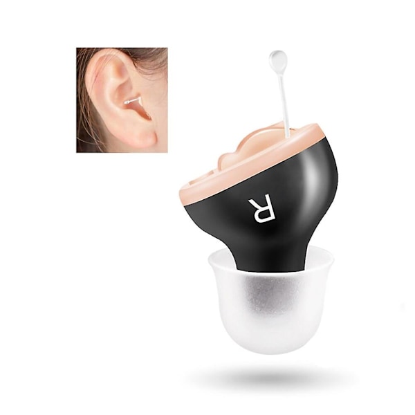 Mini Invisible Cic Hearing Aid Sound Amplifier Volume Adjustable Ear Hearing Assistant Helper For Deaf Elderly Ear Care Tools（For Right Ear）