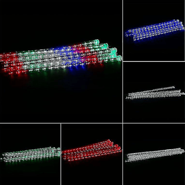 30cm Meteor Shower Rain 8 Tube Led Lights Utendørs Juledekorasjonslampe