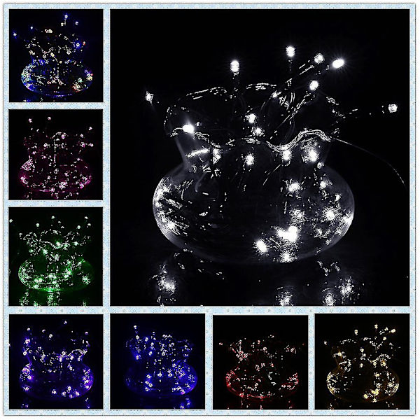 7m 50led Ip68 Led Julbelysning Julgransbelysning