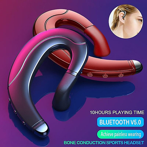 Mini Single Ear Painless Ear-hook Business Bluetooth 5.0 Hovedtelefon Lang Standby Støjreduktion Hifi Stereo Hd Opkald Musik Øretelefon Vandtæt Sweatpr