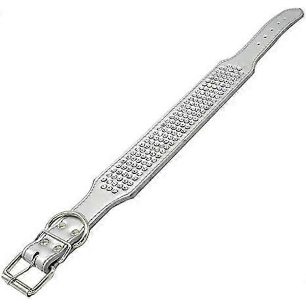 Rhinestone Hundhalsband - 5 Rader Full Sparkly Crystal Diamanter Besatta PU Läder - 2 Tum Bred - Vacker Bling Husdjursutseende för Medelstora & Stora Hundar