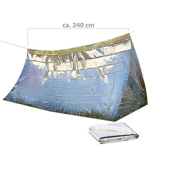 Nödtält, för överlevnad/camping/skydd/nödsituationer/sport/utomhusaktiviteter
