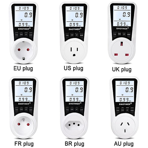 MSBD DDS109L Digital Energimåler Wattmeter Overvåkingsenhet Strøm Elektrisitet Kwh Strømmålingsanalysator Fr