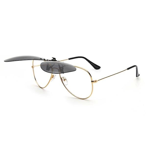 Clip-on Aviator Solbriller Pilot Briller Sort Sort