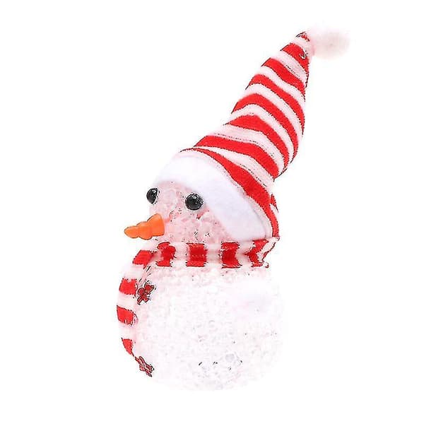 1 stk Snømann Lampe Nattlys Til Barn God Jul Gave