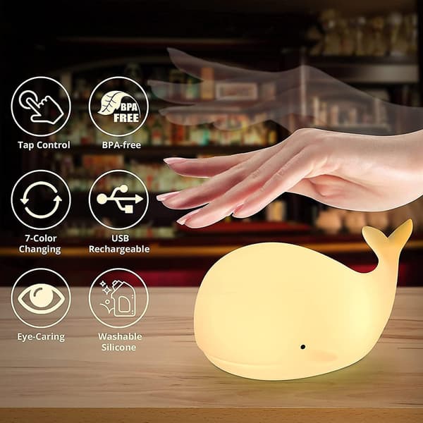 Led nattlampor, silikon nattlampor, touch control nattlampor, färgbyte