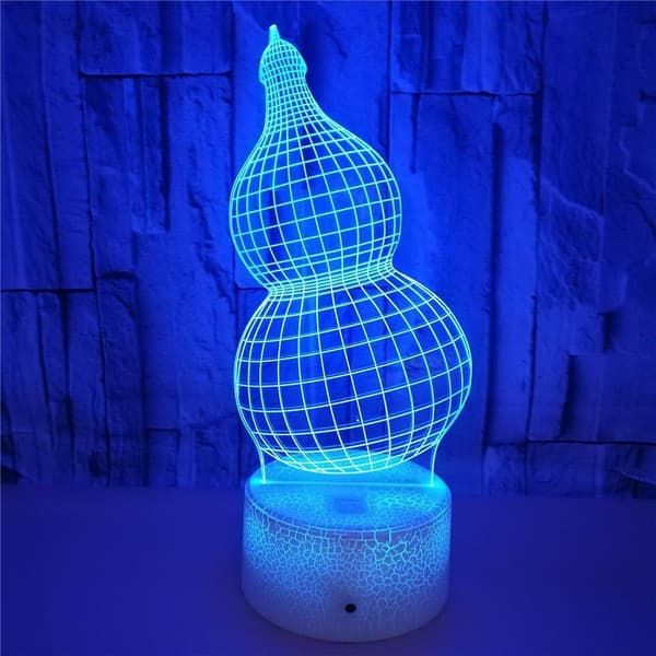 Kreativ græskarmodel 3D visuel natlampe LED 16