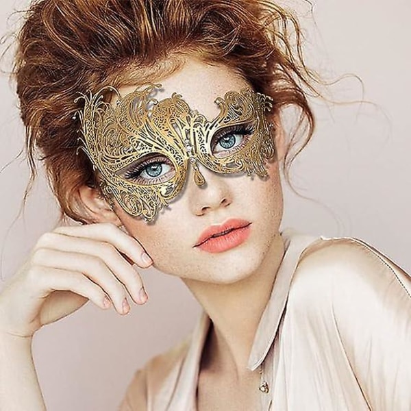 Silver Phoenix Venetian Mask, Metal Mask Masquerade Par Mask, Ball Carnival