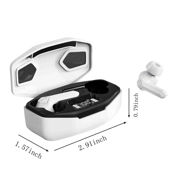 Trådløse ørepropper Bluetooth 5.1 Headset IPX5 LED Batteri Display Med Laderboks Stereo Audio