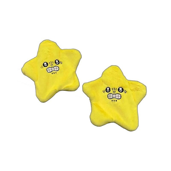 Söt hänge Stars plyschleksak docka pip nyckelring fluffig mjuk plyschleksak（A1）