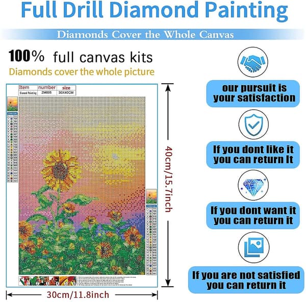 2024 5D Diamantmaleri, DIY Diamantmaleri, Rhinestone Diamantmaleri, Full Drill Embroid