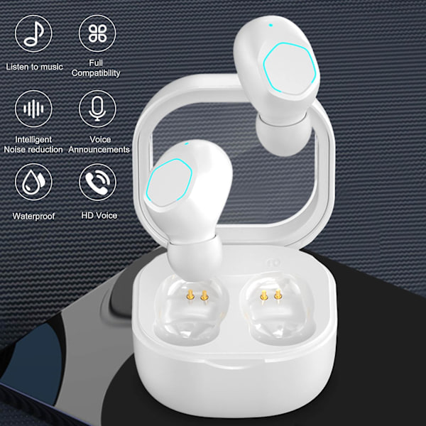 Nytt trådløst Bluetooth-headset Binauralt trådløst berøringsstereo-headset I405