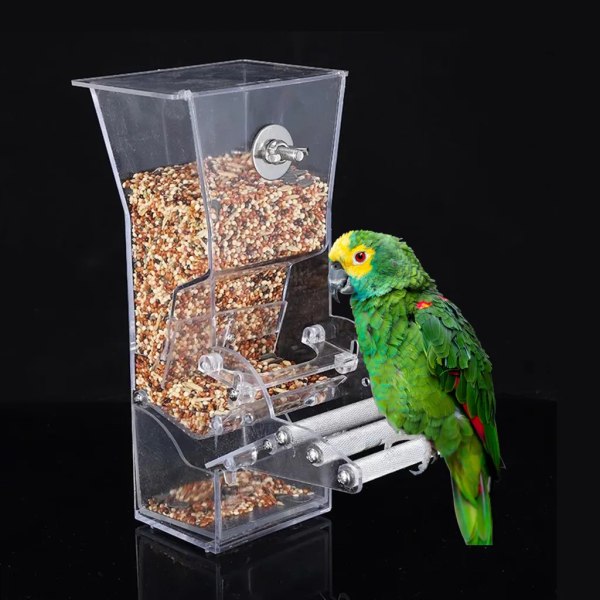 burhängande fågelholk voljärhus fågelholk låda hängande papegojamatare behållare matning utomhus fågelholk tillbehör till abborrebur