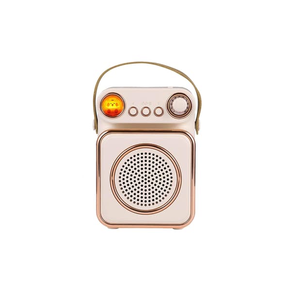 Intelligent Bluetooth-højttaler trådløs mikrofon (gratis størrelse, beige)