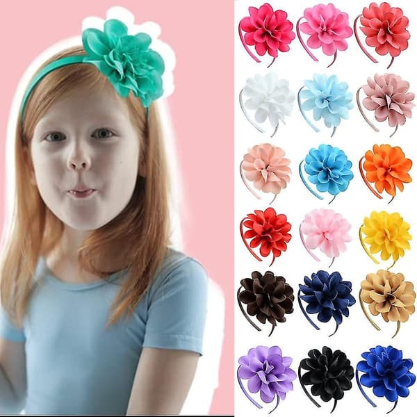 Chiffon Blomsterkrans Pandebånd Til Piger Bryllupsfestivaler Blomsterhårbånd
