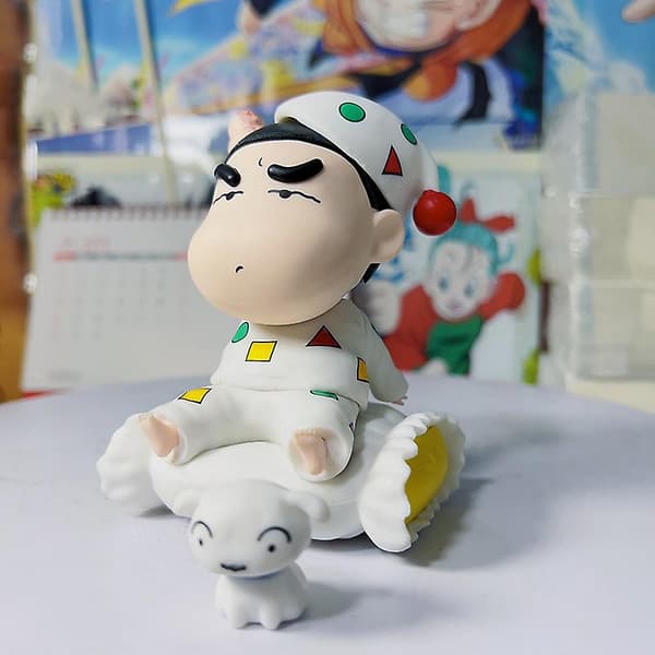 12cm Anime Crayon Shin Chan Pyjamas Actionfigur PVC Samlarmodell Leksaker（A2）