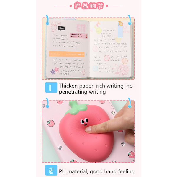 Saytay Decompression Notebook Creative Book Net Celebrity Small Animal Decompression Book Cute Color Page Book Hand Ledger St-001
