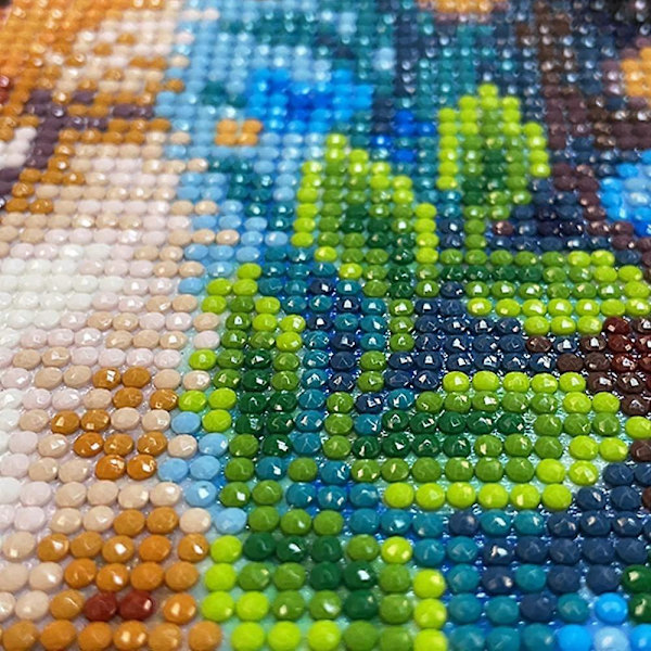 Fox Diamantmålning Kit för Vuxna och Nybörjare 5D Full Rund Djur Diamantkonst Kit Blommor Diamantmålning Kit Fox Pi