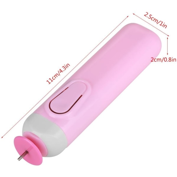 Elektrisk curlingpenna (elektrisk papperspenna (rosa)