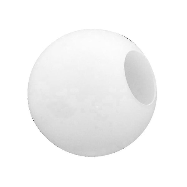 Matt vit glob i glas lampskärm ersättning rund del täcker fixtur（13.8cm）