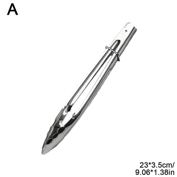 Lange rustfrie ståltænger køkkenbrød madlavning servering BBQ steak clip（9 in）