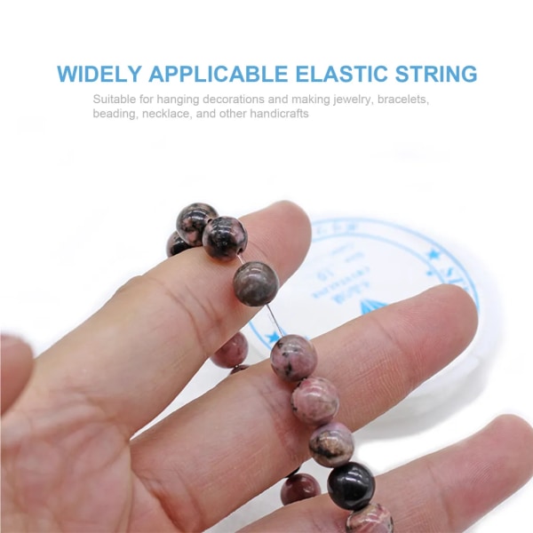 0,6 mm elastisk armbandssnöre 39 fot stark stretch pärltråd för gör-det-själv smycken halsband Armbandstillverkning