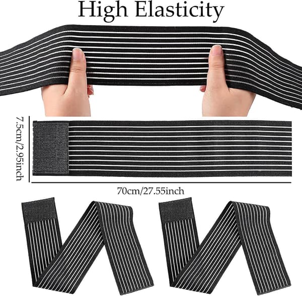 Elastisk lægkompression bandage benkompression ærme til mænd og kvinder