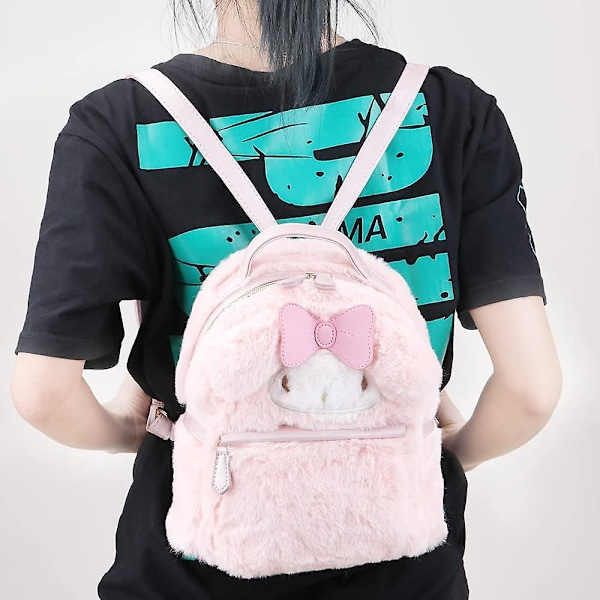 Sød Mini Kawaii Rygsæk Til Børn - Tegneserie Plys Rygsæk Til Piger Anime Tilbehør Kawaii Mini Lille RygsækPink