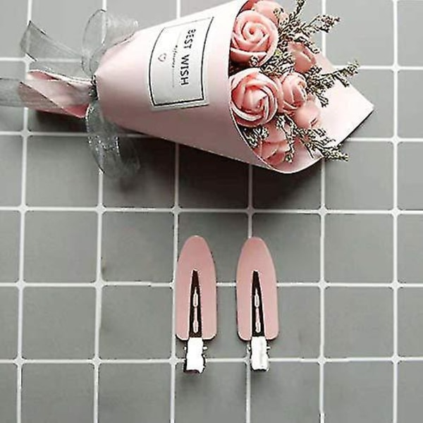 6 stk. hårklemmer, der ikke bøjer, ikke laver mærker i håret, til frisuredesign, makeup-klemmer til kvinder og piger