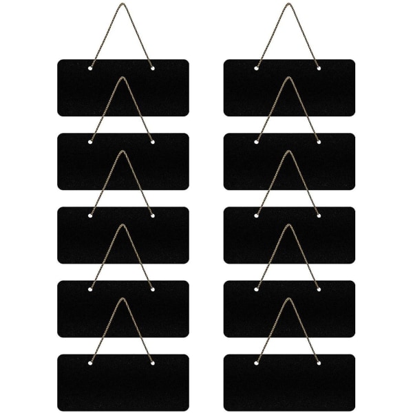 Julklappar, liten svart tavla Återanvändbar 10 st Mini svarta tavla Mini svarta tavla skyltar hängande
