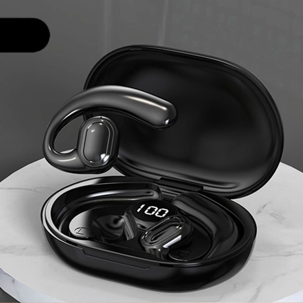 Bluetooth-hodetelefoner Berører LED Digital Display Skjerm 5.3 Bluetooth Chip HIFI Stereo Surround Sound Intelligent Noise Reduction Low Latency
