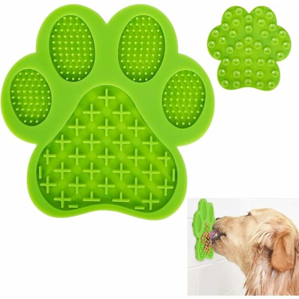 Dog Lick Pad, Dog Slow Dispenser Mat, Dog Lick Mat, Silikon Lick Mat, Dog Lick Mat med sugekopp, for hundebad, stell, trening