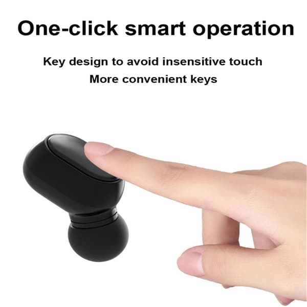 Bluetooth 5.0 Headset Trådlösa Dubbla Hörlurar Stereo Öronproppar Öronproppar