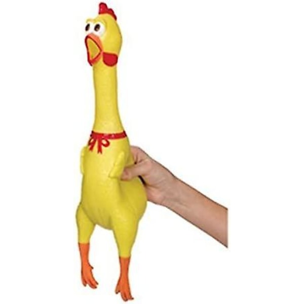 Ln-shrilling Chicken Toy - Push-up Screaming Chicken Toy, Dog Toy