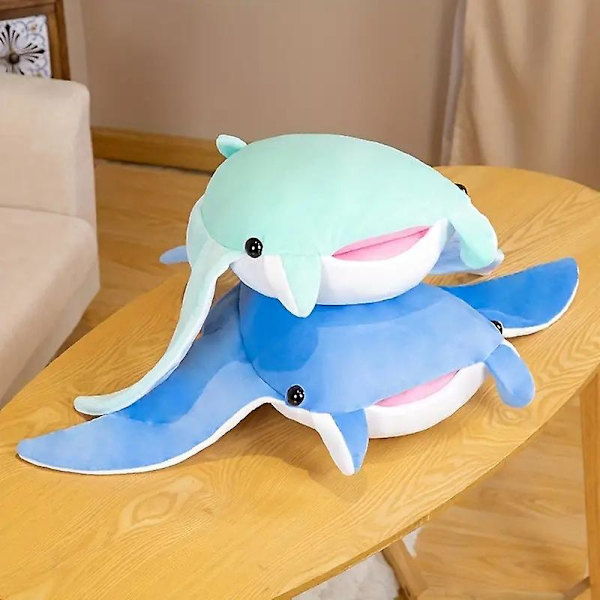 Manta Ray -akvaariolelu, pehmoinen manta -akvaariolelu (taivaansininen)
