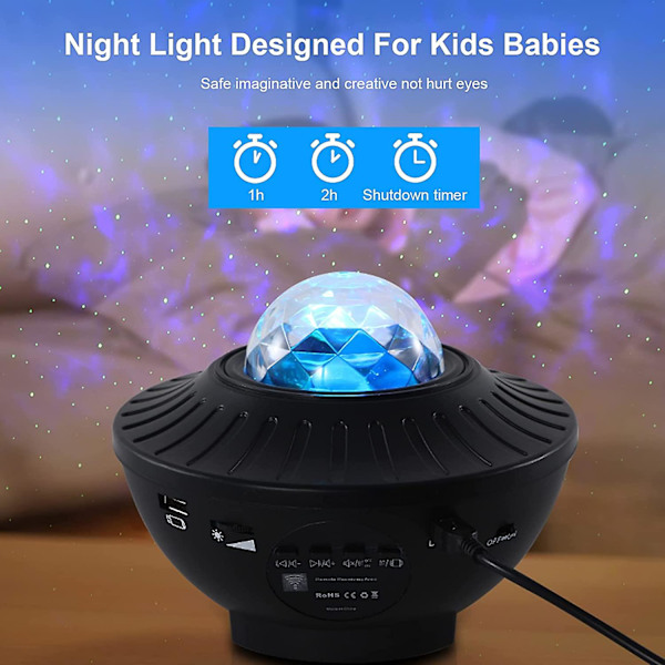 Led Starlight Projector, Transmitter Starlight Projector Nattlampa Med