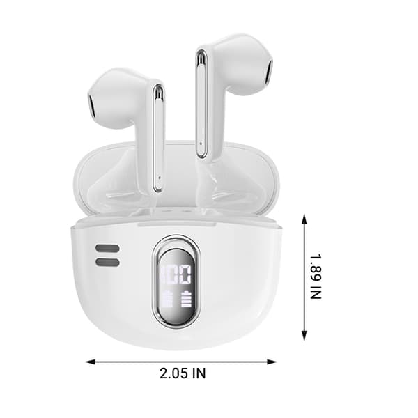 Trådlösa Bluetooth-hörlurar med intelligent brusreducering och LED-display