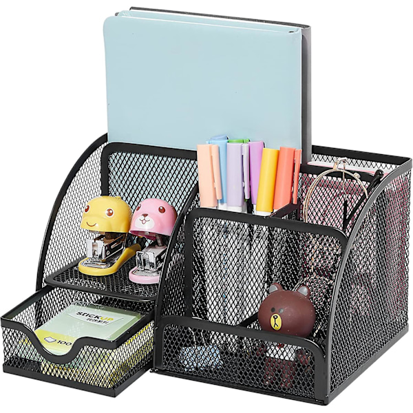 Coavas Desk Organizer Desktop Office Supplies Organizer med 6 fack