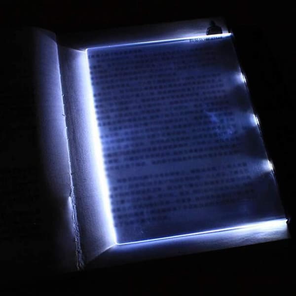 Led-boklys for paperback, Led-nattlys, boklys, øyebeskyttende leselys med avtakbart sideklips