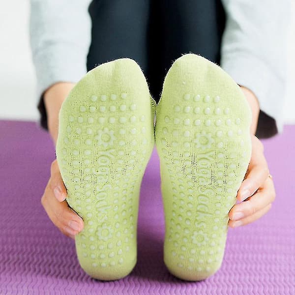 Kvinners kammede antiskli sokker Pilates E Able gulv