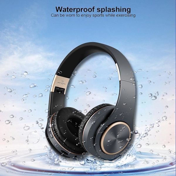 Langattomat Bluetooth-kuulokkeet, subwoofer, Bluetooth 5.1, matkapuhelin, tietokonepeli, musiikki, urheilupelikuulokkeet GY