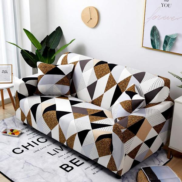 Sofaovertrekk 1-delt sofaovertrekk elastisk mykt stoff 2-seter