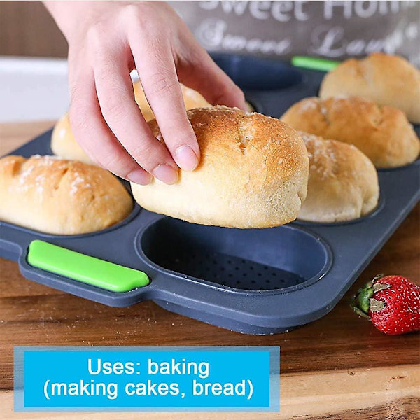 Mini Baguette Stekebrett, Brødkrispingsbrett, Non-Stick Perforert Pan, For Brødkrispingsbrett, Brødformer