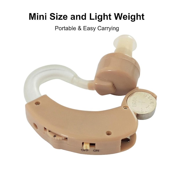 Audifonos Mini Size Inner Ear Invisible Hearing A-id 6 niveauer Lydstyrke Justerbar Høreapparater Øre Lydforstærker Audiofon