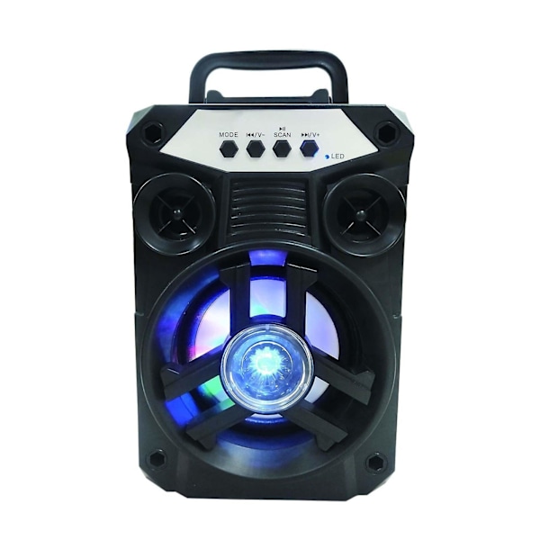 Bärbar Bluetooth-högtalare med dubbla subwooferbas Bluetooth 5.0 Trådlös högtalare Stöd för FM-radio Litet stereoljudsystem