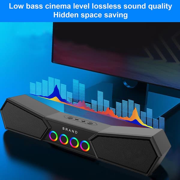 Bluetooth Højttaler Desktop Farve Rgb Bar Bluetooth Højttaler