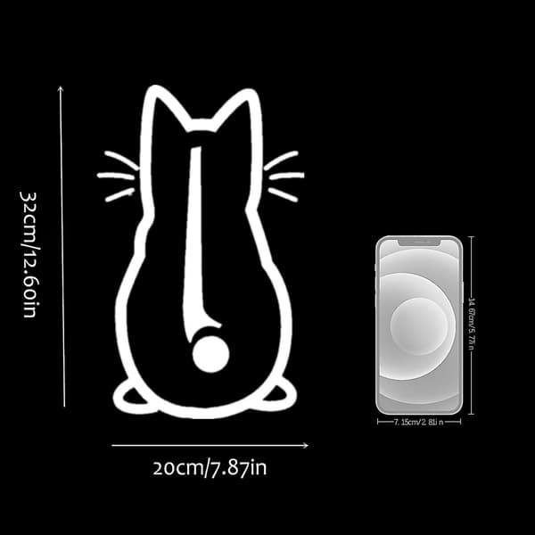 Bedövad leende katt bilsticker, katt Ow torkarblad bilsticker