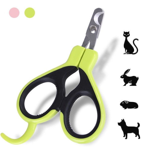 (gröna) kattkloklippare, nagelklippare, lämpliga för hundar, kaniner, fåglar och smådjur