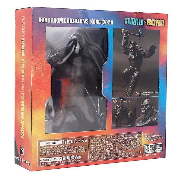 2023 King Kong Vs Godzilla Gorilla Monster Modell PVC Animal Figure Toy Birthday